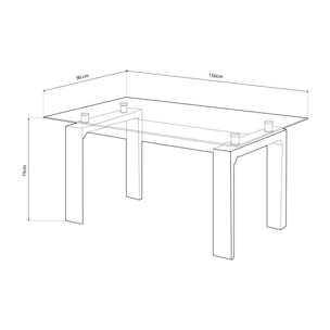 Mesa de comedor Lou Cambria