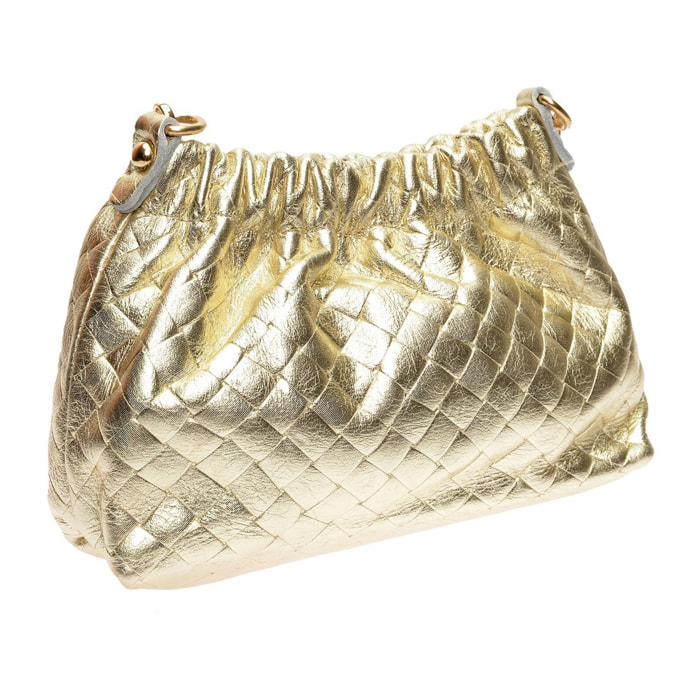 Borsa a spalla Anna Luchini Dorato