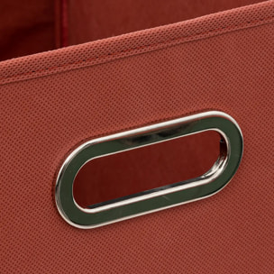 Panier tissu 31x31cm "Mix N' Modul" terre de sienne