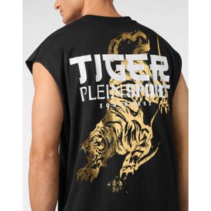 PLEIN SPORT Canotta con cappuccio TIGER