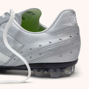 MUNICH ESTADIO AG-23 03 Zapatillas clásicas y planas de piel color plata