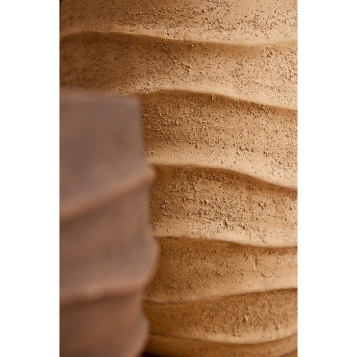 J-Line Cache-pot Vague + Extérieur Sable - beige - small