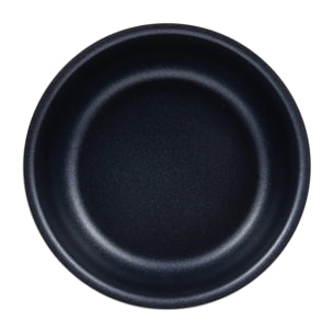 juego de 3 cazos ø16ø18ø20cm aluminio prensado negro + mango extraíble