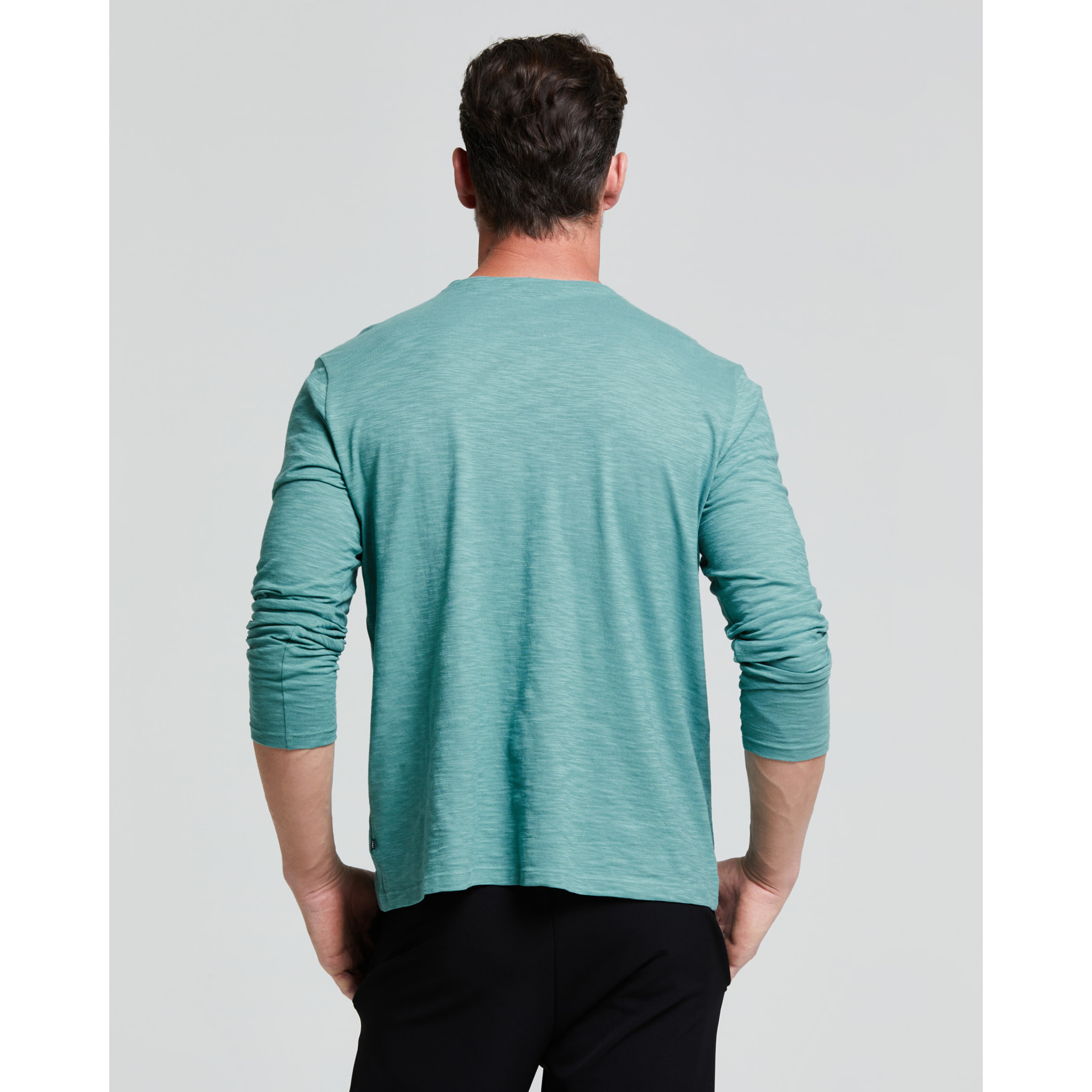 MAGLIA UOMO MANICA LUNGA COTONE FIAMMATO