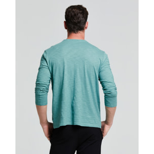 MAGLIA UOMO MANICA LUNGA COTONE FIAMMATO