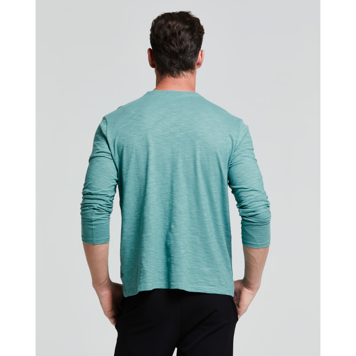 MAGLIA UOMO MANICA LUNGA COTONE FIAMMATO