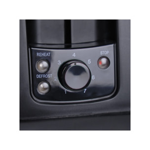 Grille pain noir 2 tranches thermostat 7 Positions - CRISP