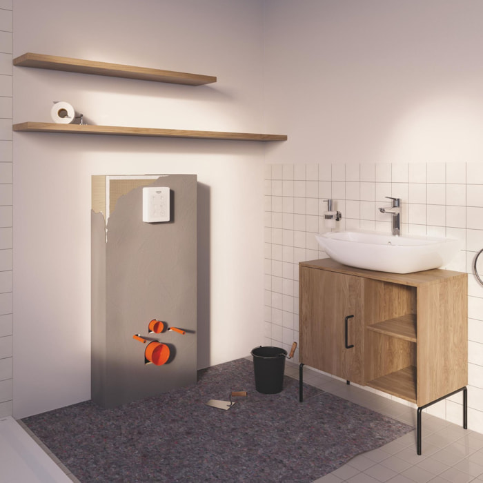 Pack WC Bâti Rapid SL + habillage prêt à carreler + plaque wc Start