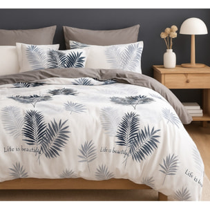 Parure housse de couette en polycoton - Lygor