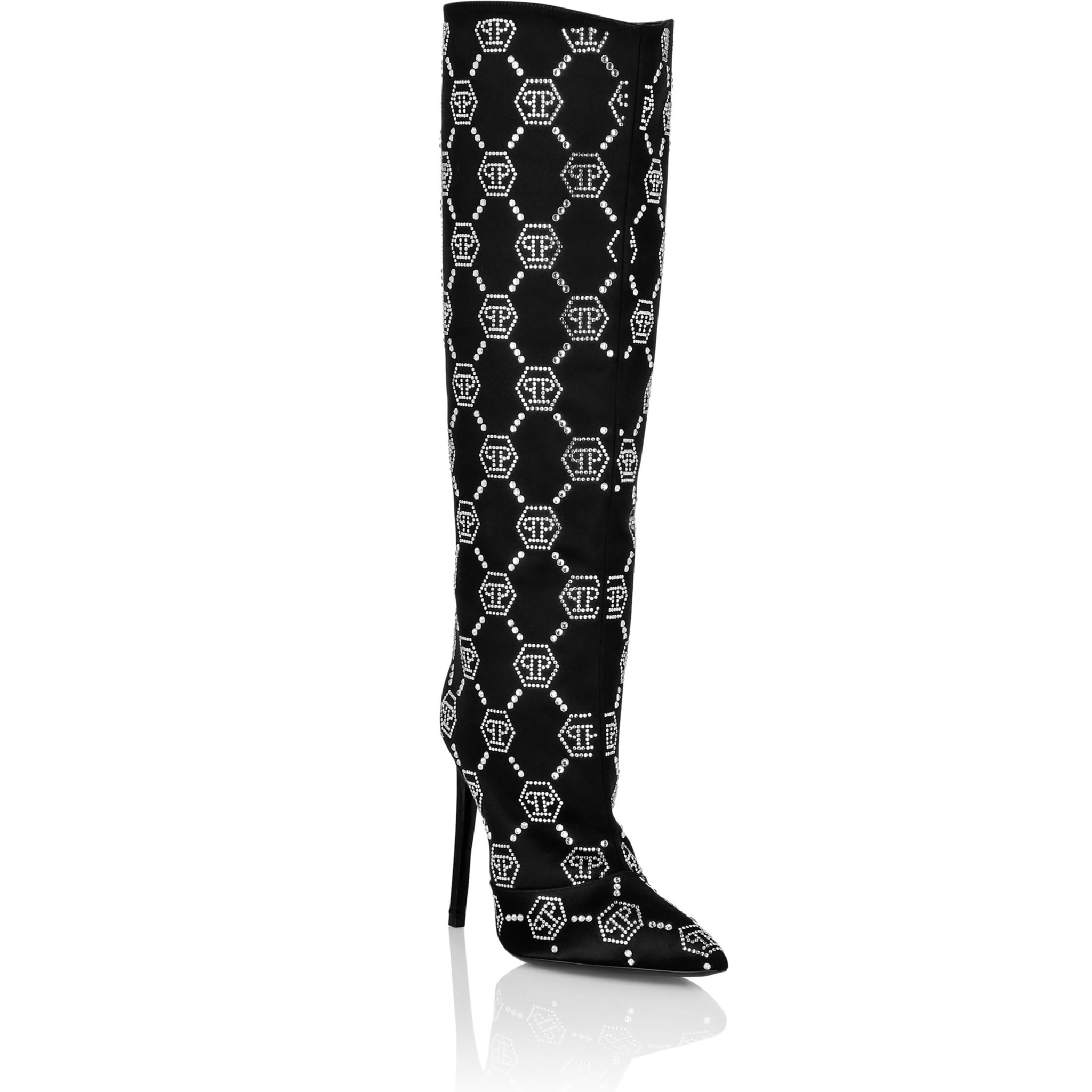 PHILIPP PLEIN Botas Tacón Medio MONOGRAM