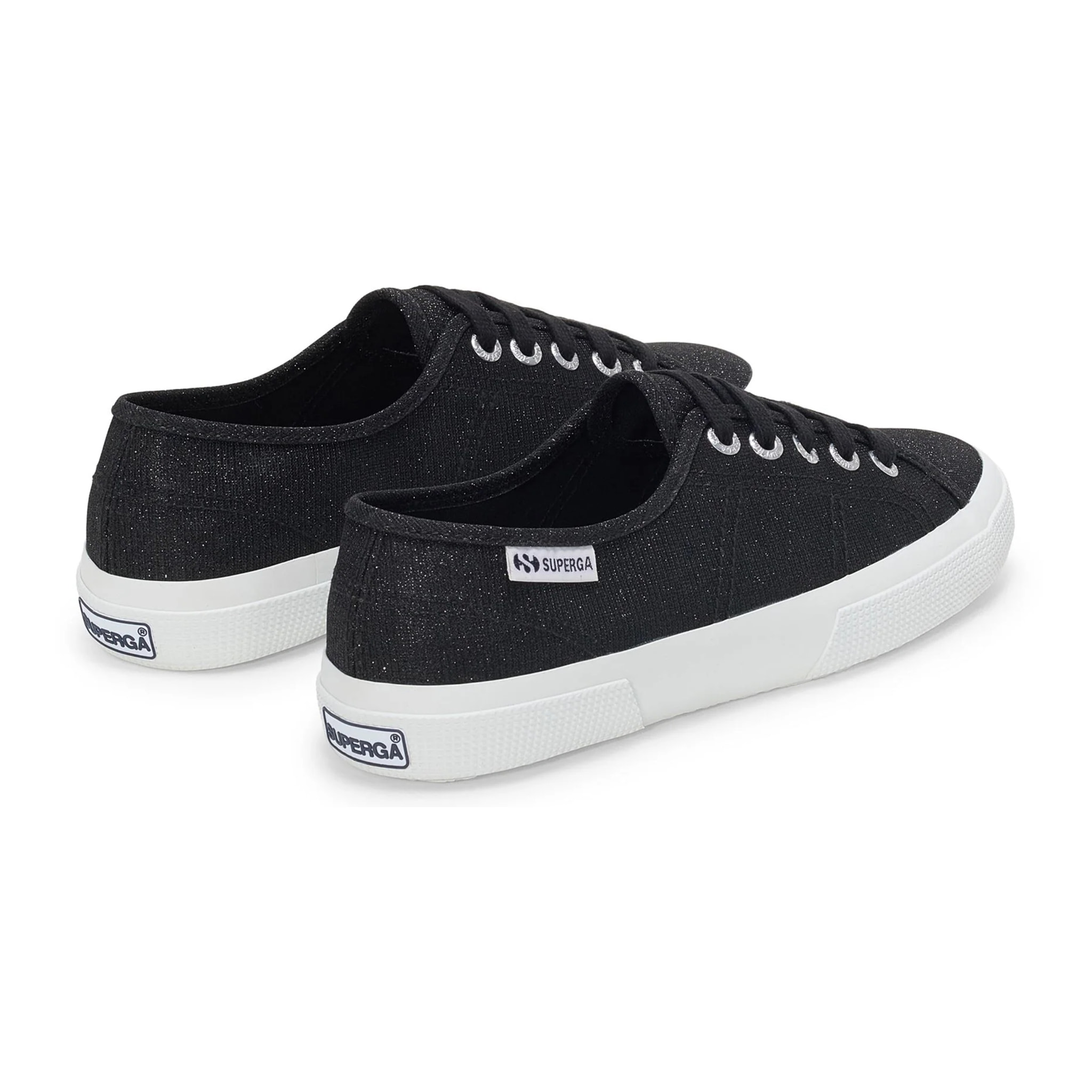Le Superga Donna Nero 3750 Jersey Lame Leggera