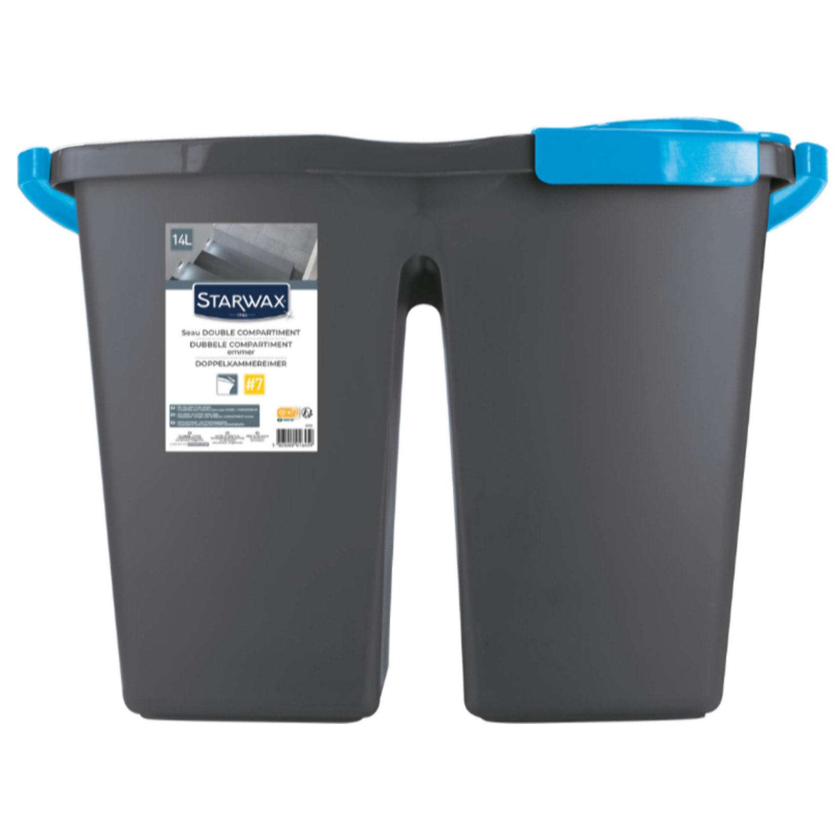 Seau double bac STARWAX 14L - 1645