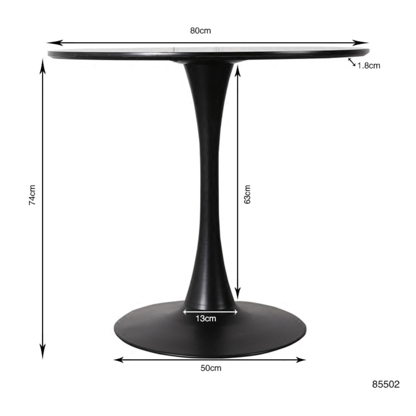 Table Schickeria noire Kare Design