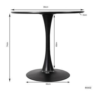 Table Schickeria noire Kare Design