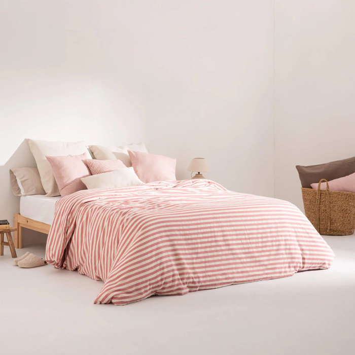 Housse de couette jacquard Jávea Grand Bordeaux