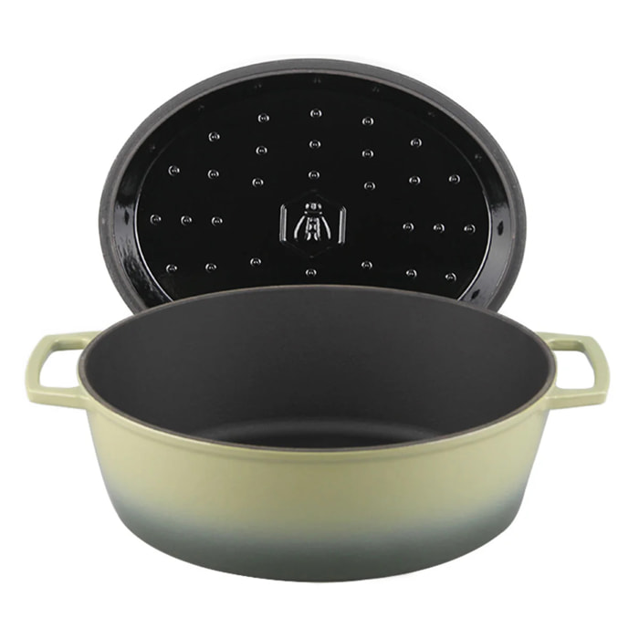 Cocotte ovale 33 cm en fonte émaillée