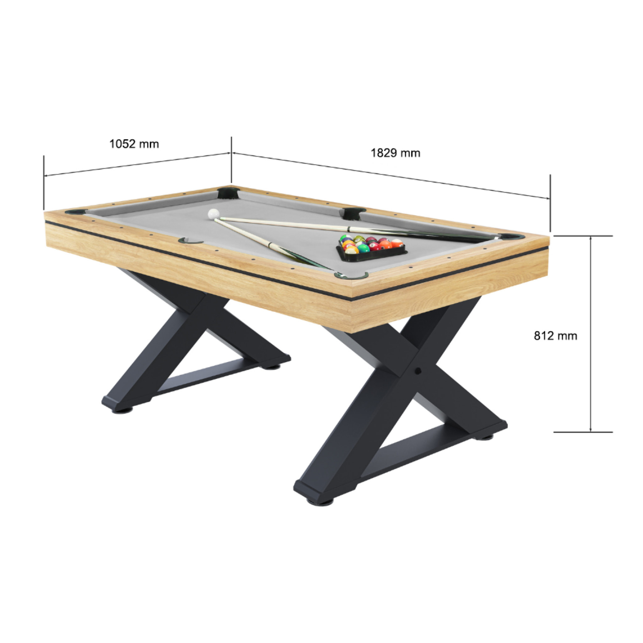 Table multi-jeux, ping-pong et billard en bois  ARIZONA