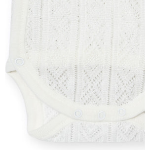 Body cruzado bebé sin mangas perlé