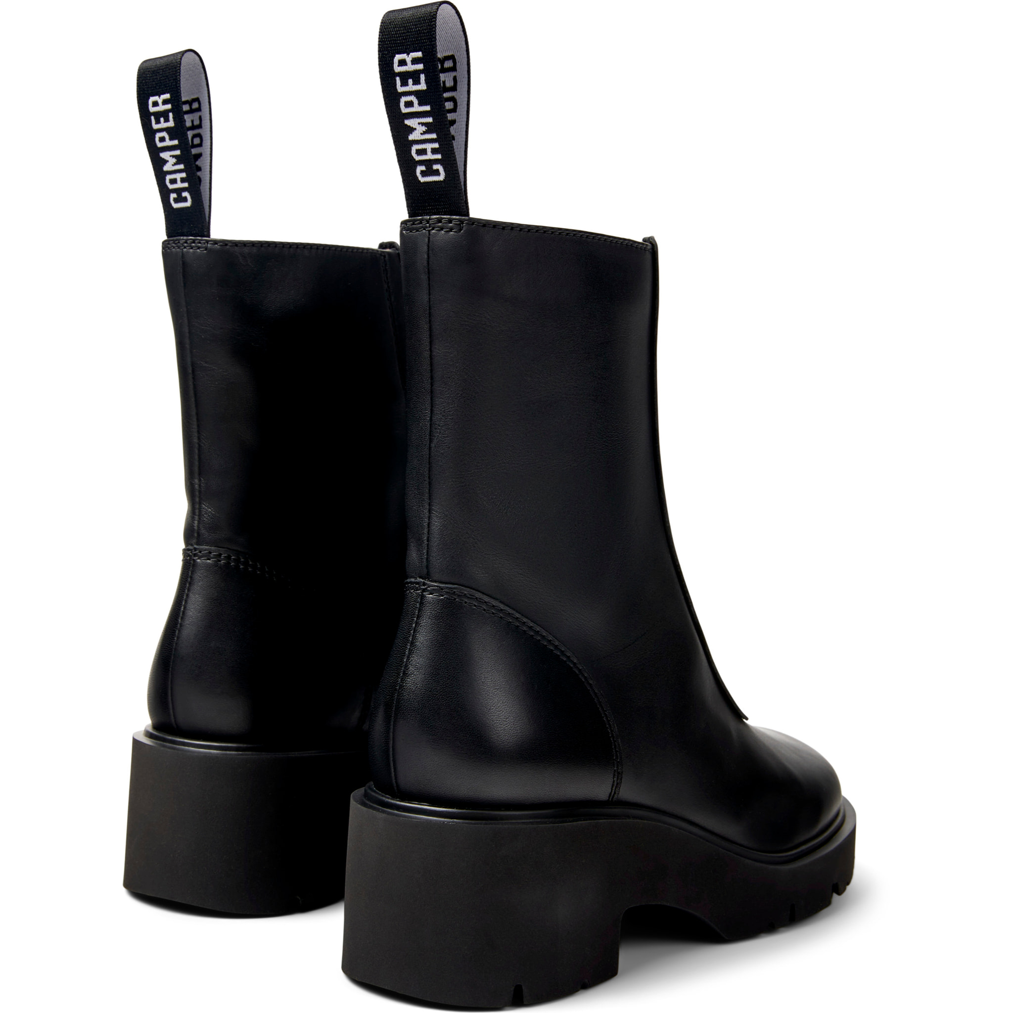 Botines - CAMPER Milah - Negro - Cuero liso