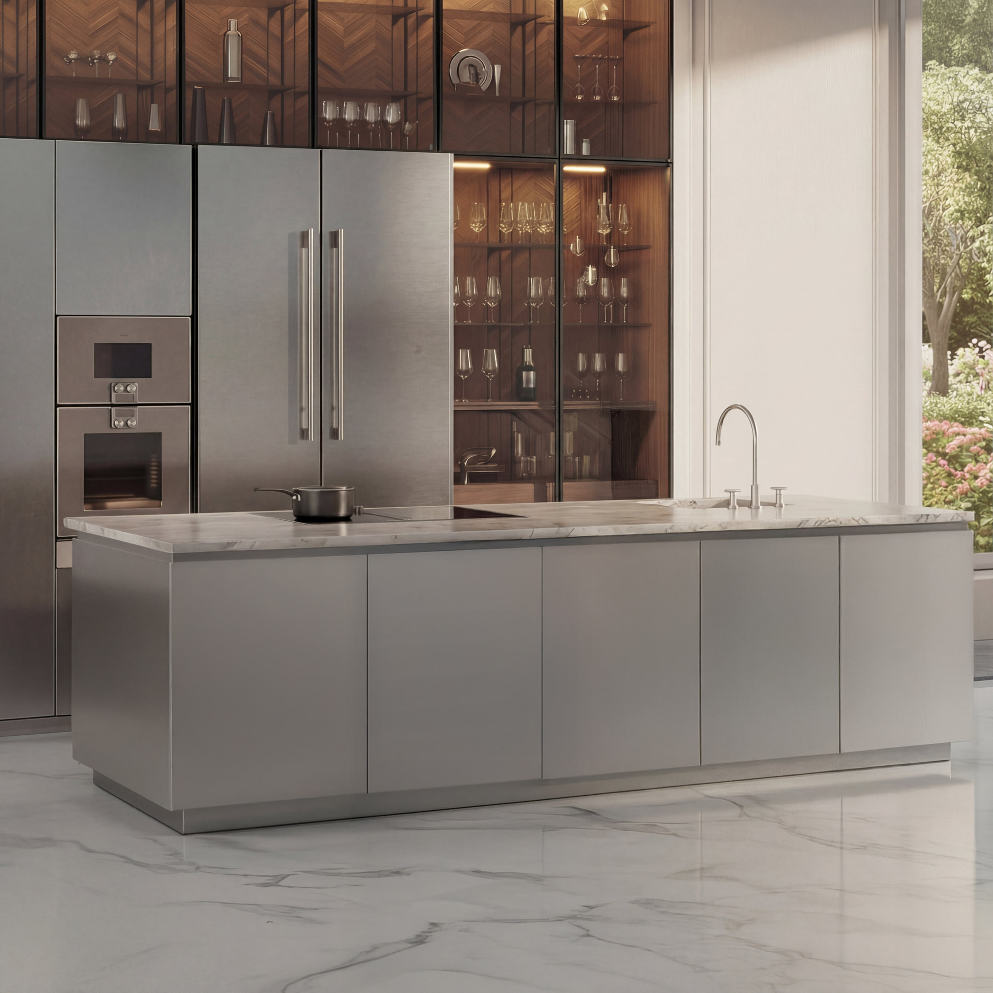 Vinoteca encastrable e integrable 48 botellas, 134 L, LES PETITS CHAMPS, temperatura regulable 5–22 °C