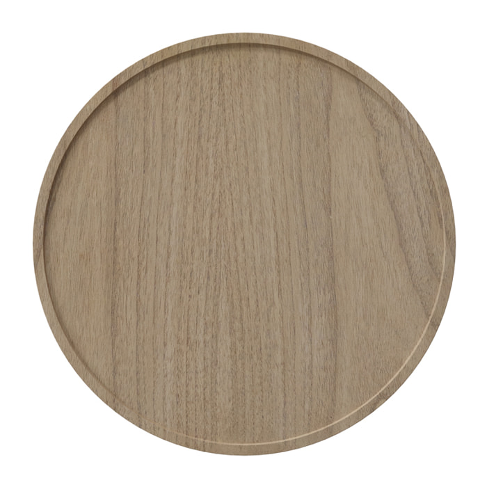 Table basse ronde en bois de mindi D60 cm - Paloma