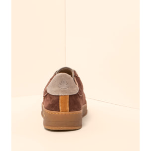 Zapatos N5848 SILK SUEDE CHOCOLATE/ GEO color Chocolate