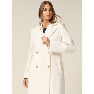 Oltre - Abrigo largo cruzado - Blanco