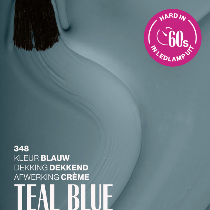 Vernis semi-permanent - 348 Teal Blue - 15 ml