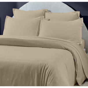 Housse de couette 100% flanelle de coton 160gr_ficelle