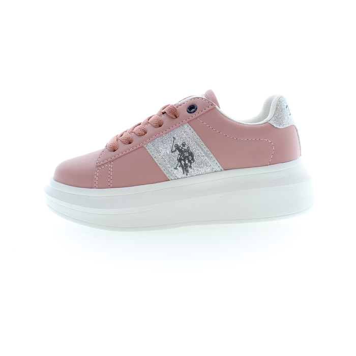 Sneakers U.S. Polo Assn Pink-Silver