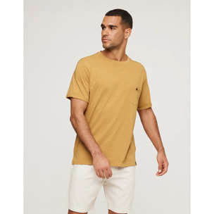 Camiseta Manga Corta Mostaza - Button