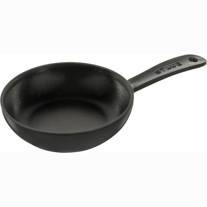 Poêle 16 cm, Fonte, Noir mat