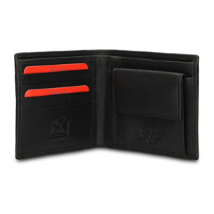 Portafoglio uomo in vera pelle - Modello Erevan Prime - Casual - 11.0 x 9.0 x 1.5 cm