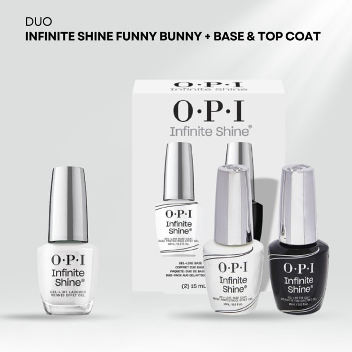 Duo Infinite Shine - Base et Top Coat Duo Pack - 30ml Infinite Shine - Funny Bunny - 15ml