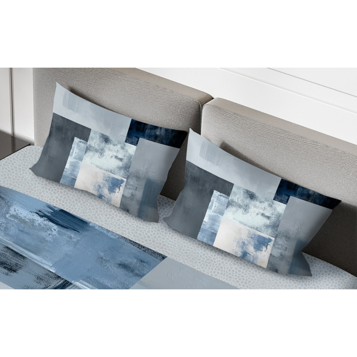 Parure Lenzuola fotografico Piazzato Fine-Art 2 Piazze Disegno Shadow