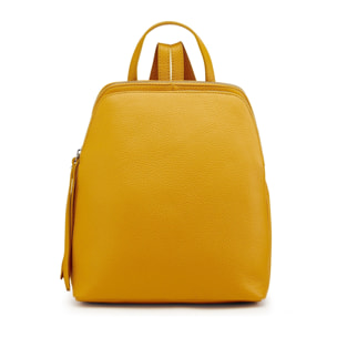 Borse Donna colore Giallo-in pelle Made in Italy 30x33x16cm