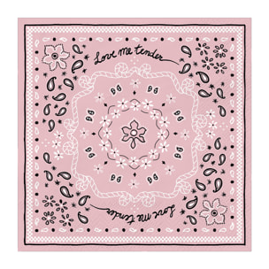 Lot de 20 serviettes papier bandana - Rose