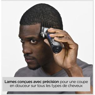 Tondeuse cheveux BABYLISS E996E - super-X metal series, molette réglable, 55 hauteurs de coupe, précision 0,2 mm, 180 mn