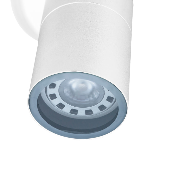 FORLIGHT Pixa Simple alique de uso interior y exterior para bombilla GU10 en color blanco