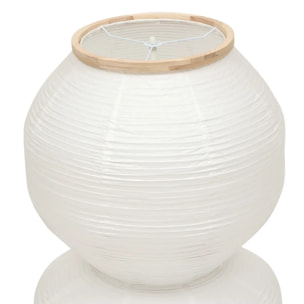 Lampadaire Nika cylindrique H.100cm blanc