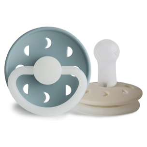 Frigg Pack 2 Chupetes Night Silicona Moon Phase