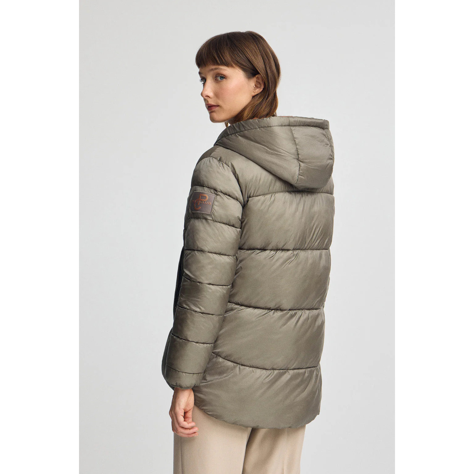 Giubbotto Ingrid verde militare con logo Polo Club