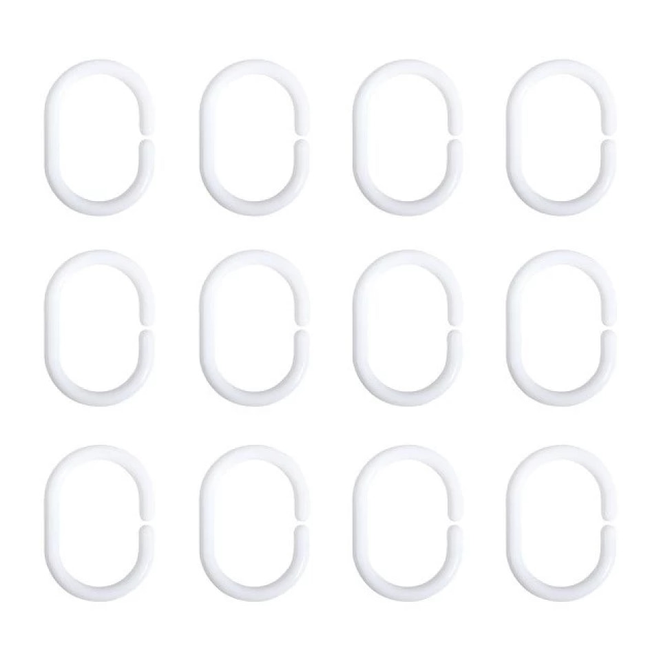 Rideau de douche Polyester 180x200cm Violet - Anneaux inclus MSV