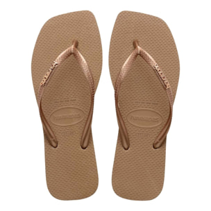 FLIP FLOPS HAVAIANAS SQUARE LOGO METALLIC