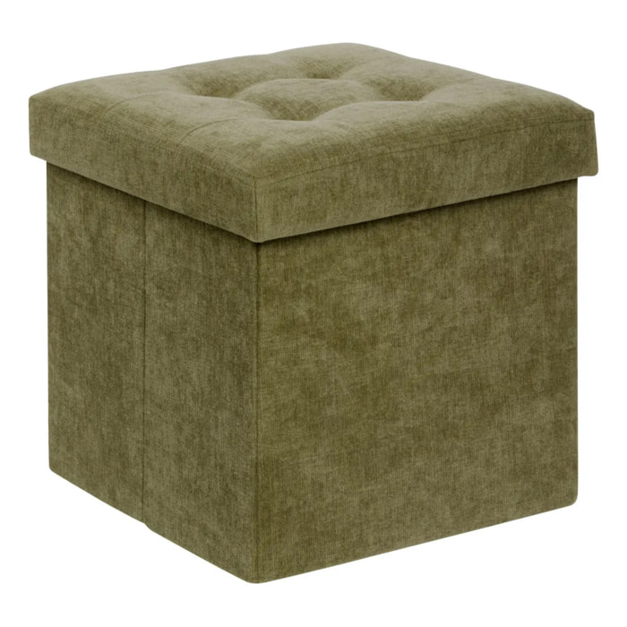 Pouf Lysandre 38x38cm kaki