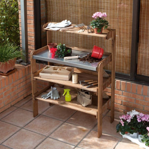 Mesa Madera Pino Trabajo 113x84x40 Cm