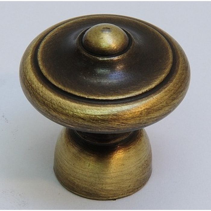 Bouton rustique N270 acier vieux bronze BROS - Ø30 - 270-A-30-4