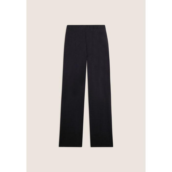 Pantaloni Sportivi Wide Leg con Lunghezza Full