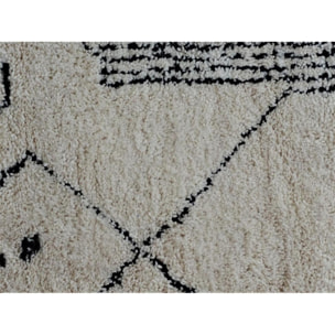 Authentique tapis berbère fait à la main en laine JEGE