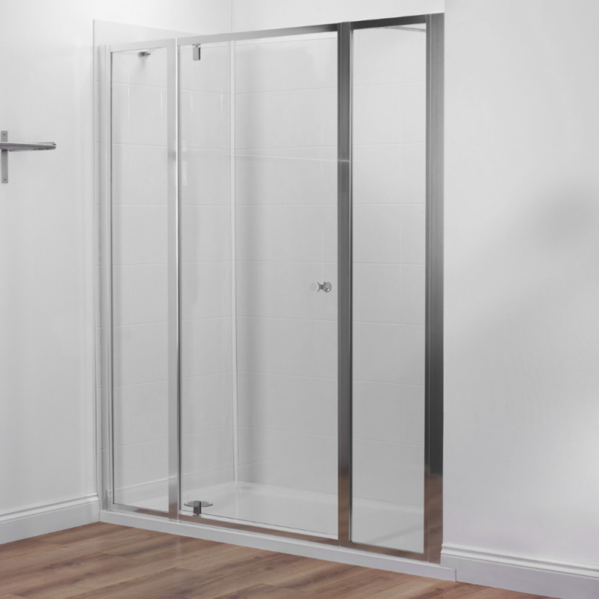 Porte de douche 120 cm Serenity porte pivotante installation niche